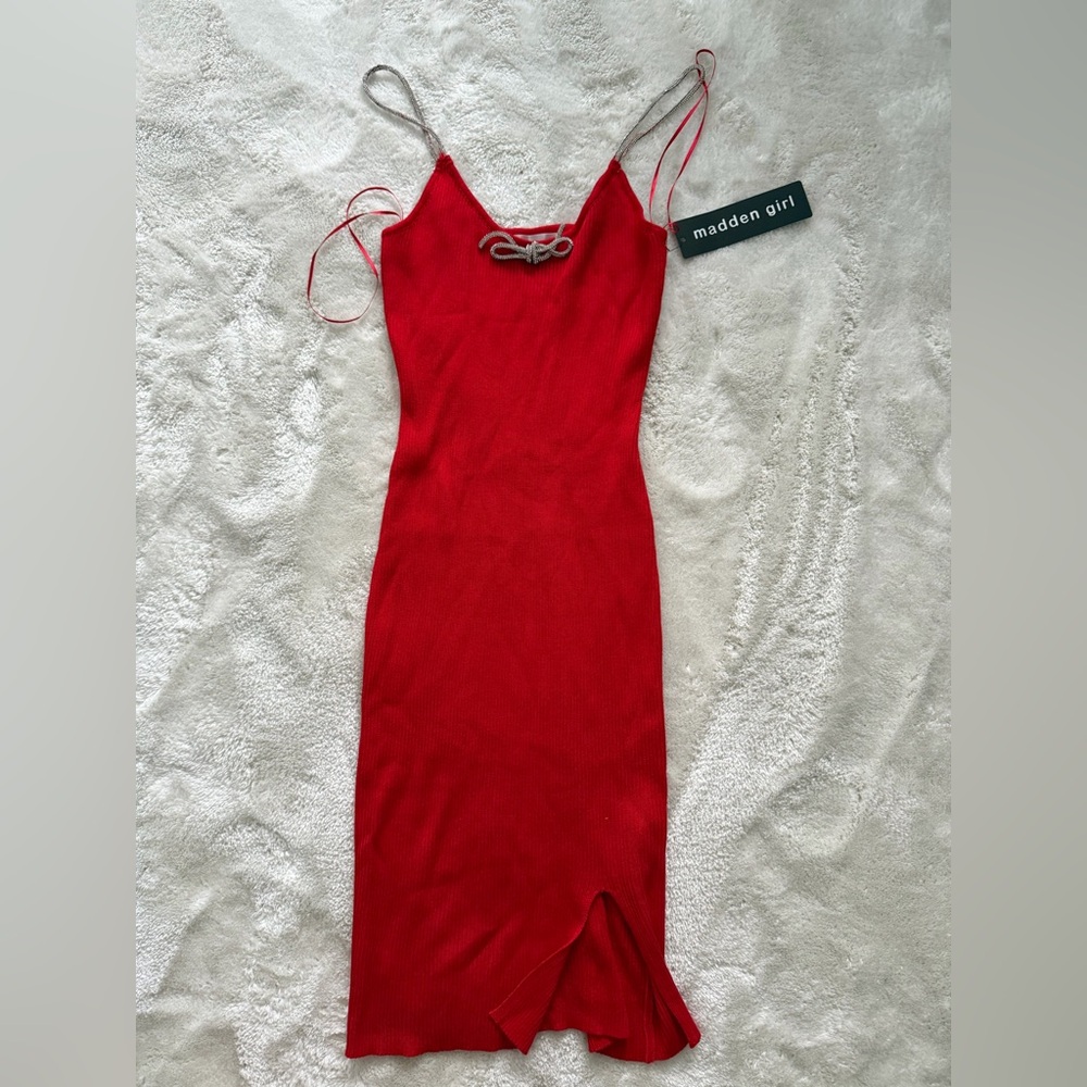 Red Women’s Dress Size M – New Madden Girl